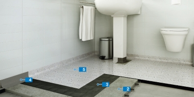 Mapefloor BR System: Epoksīda pārklājuma izveide vannasistabā